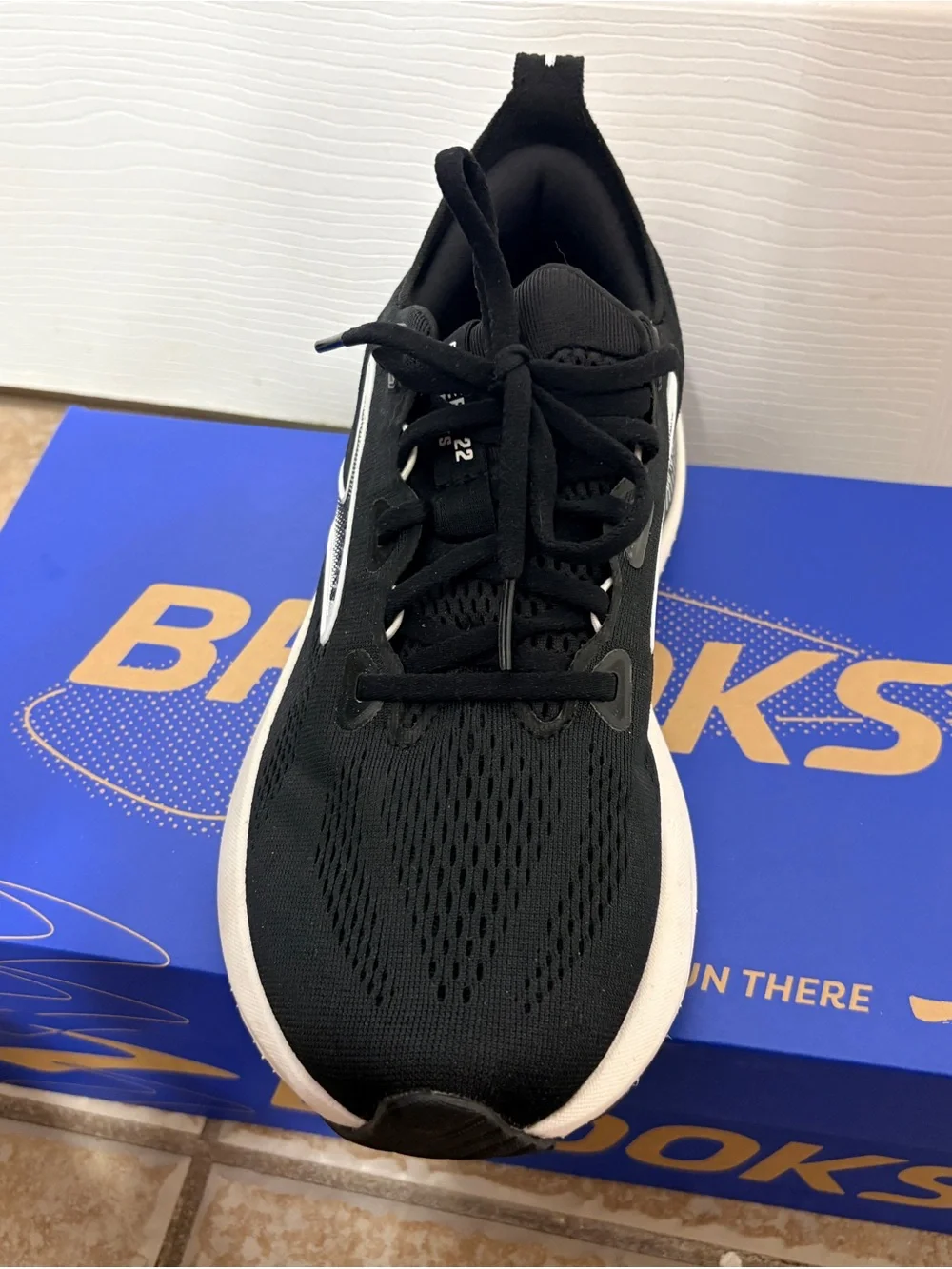 Brooks Black and White Women’s Athletic Running Shoes